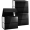 6 Pack Magnetic Gift Boxes with Lids, 9.5 x 7 x 4 Inches for Birthday, Wedding, Groomsman and Bridesmaid Proposal Box (Gloss Black)